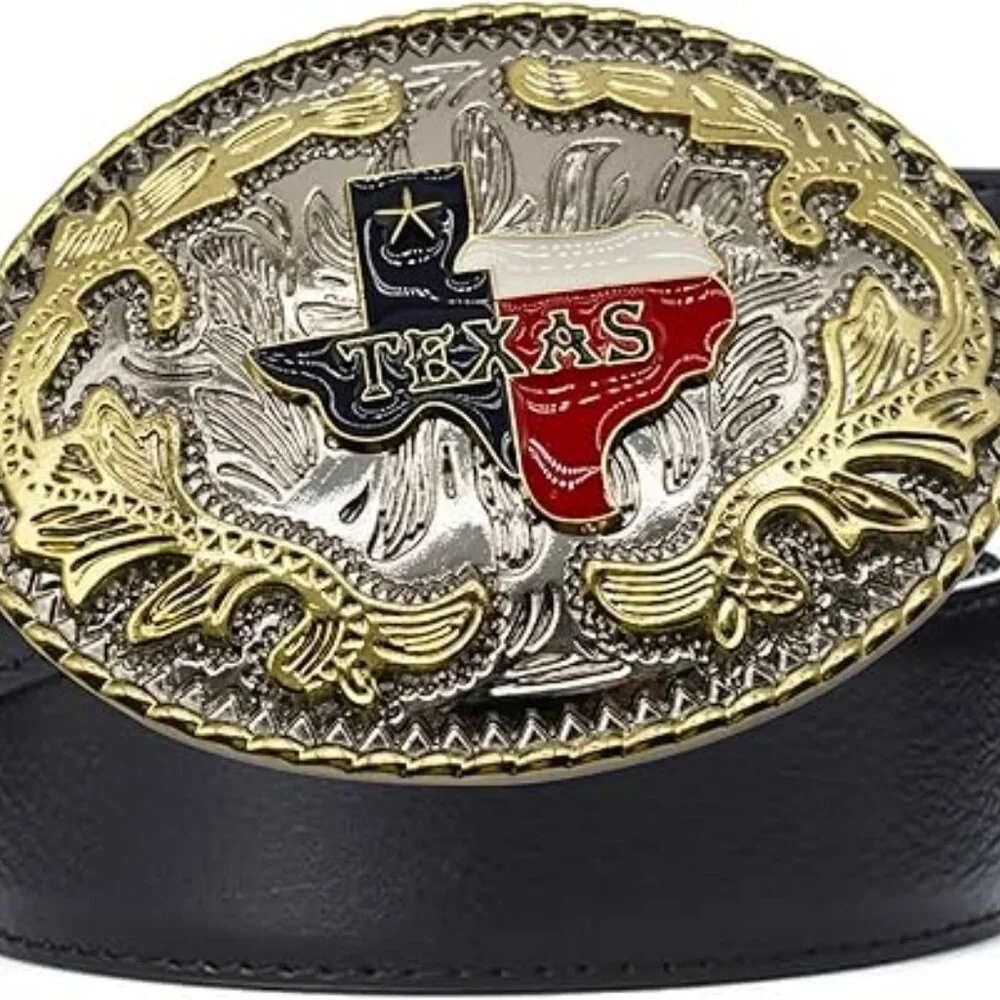 Big Texas Belt Buckle Texas Flag Cowboy Western Rodeo
